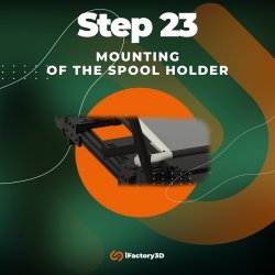 Step 23: Mounting of the spool holder